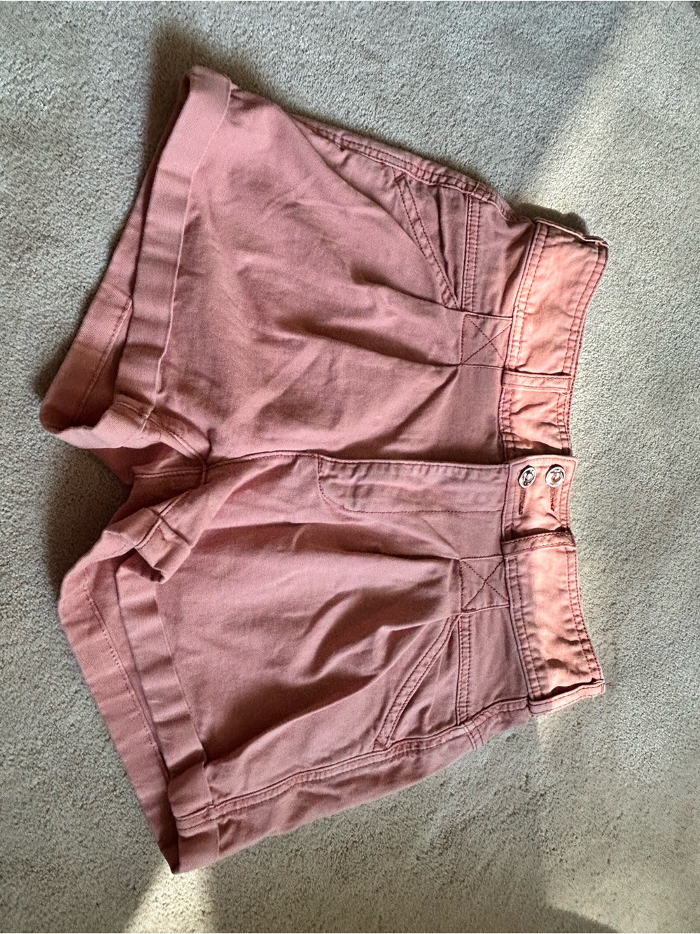 Pilcro Anthropologie High-Waist Rose Pink Shorts 24